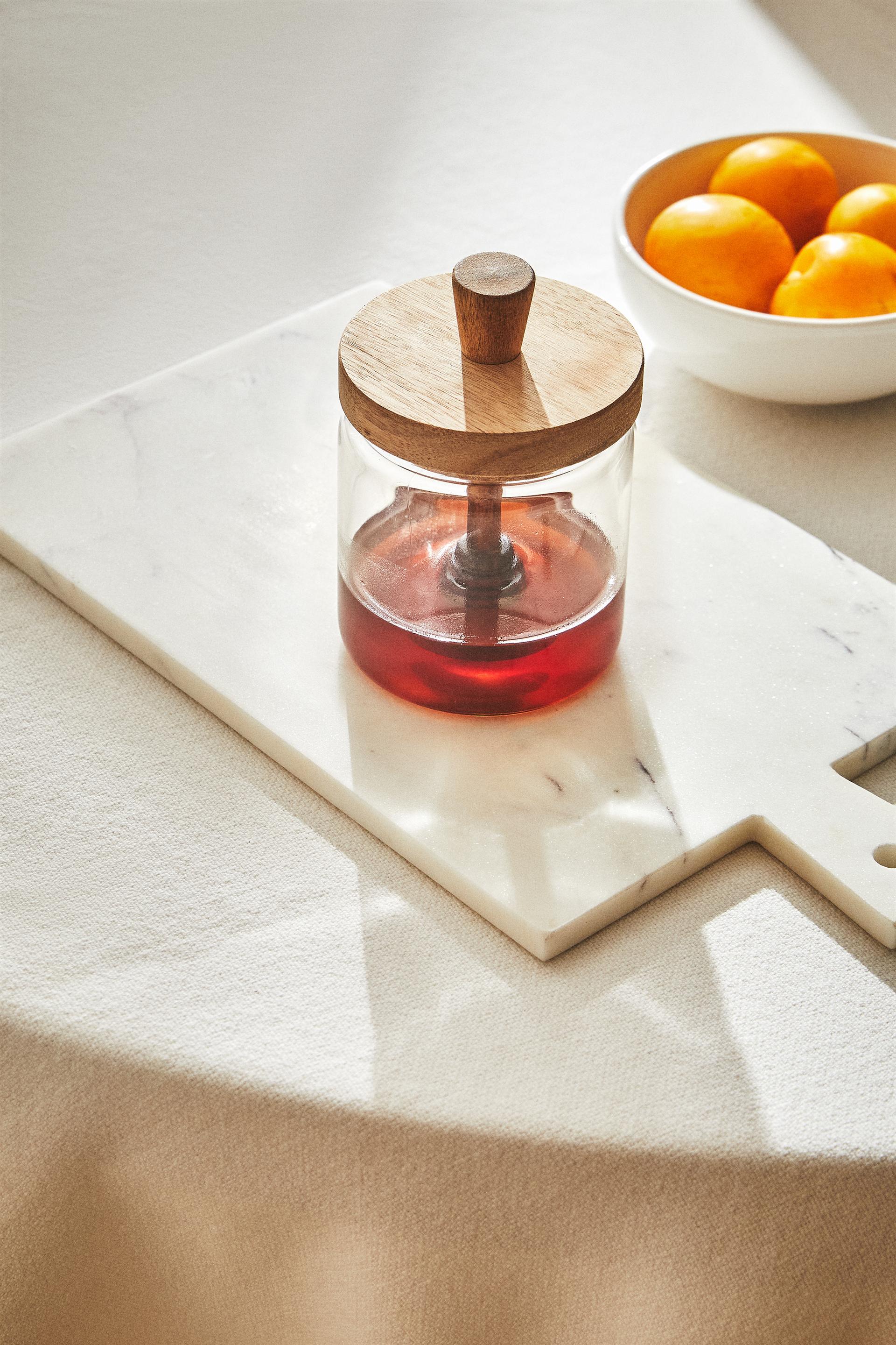 POT À MIEL BOROSILICATE BOIS